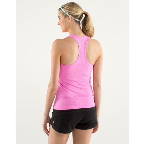 Lululemon Swiftly Tech Racerback Tank Top Shirt Sz 10 Figue Hot Pink Raspberry - Picture 2 of 10